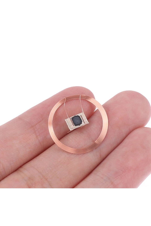 5pcs 21.6mm 13.56MHZ UID IC Card ID Rewritable Changeable Chip Keyfob RFID Self-adhesive coil