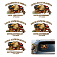 thumbnail image 1 of 5pcs 250 Anniversary Decal Waterproof Car Window Decals Patriotic Vinyl Decals for Vehicles 250 Anniversary USA Stickers Eagle Pride Stickers 6x8in, 1 of 6