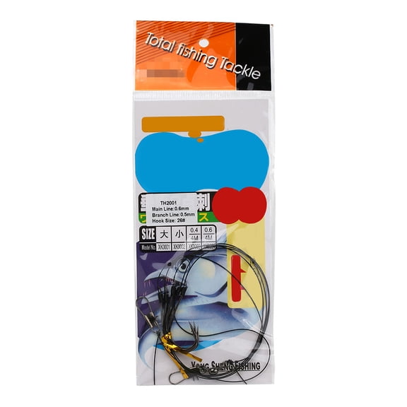 5pcs 26# Carbon Steel Fly Tying Fish Hooks with Attached Steel Line Snaps and Swivels