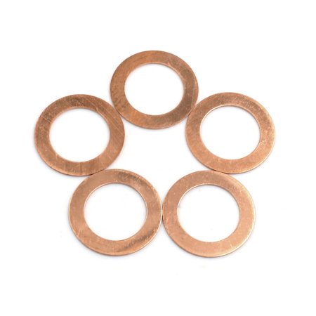 5pcs 26mm Inner Dia Copper Washers Flat Sealing Gaskets Ring for Cars