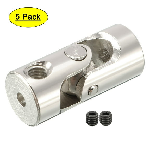5pcs 2mm to 2.3mm Rotatable Universal Steering Shaft U Joint Coupler L18XD8