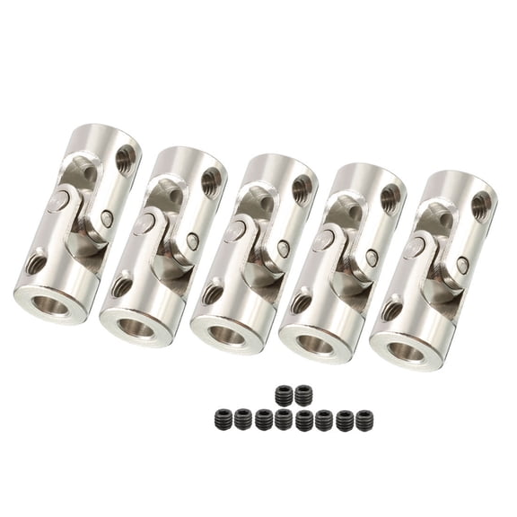 5pcs 3.175mm to 4mm Rotatable Universal Steering Shaft U Joint Coupler L23XD9