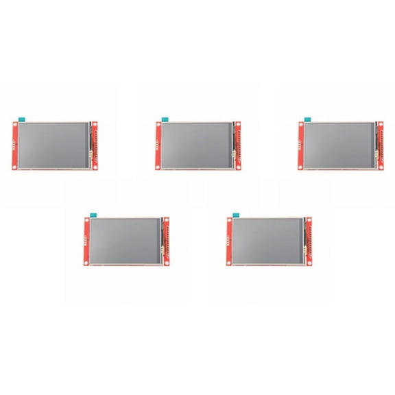 5pcs 3.5 Inch 480X320 SPI Serial TFT LCD Module Display Screen with Panel Driver IC ILI9488 for MCU,5 x 3.5 inch 480 x 320 SPI Serial TFT LCD Module,red