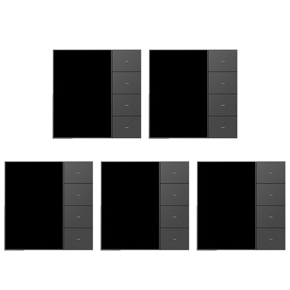 5pcs 3.5 Inch Wall Switch Touch Screen 4 Groups Switch 8-Way Scene Radar Sensor Dimming Switch Curtain Tuya Zigbee A