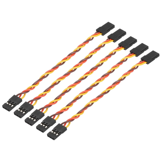 Servo Extender 3-Pin Servo Extension Cable - 5pcs, 3.94inch for Robotics Workshop ...