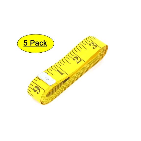 5pcs 300cm 120" Yellow Sewing Cloth Dieting Tailor Craft Ruler Tape Measure