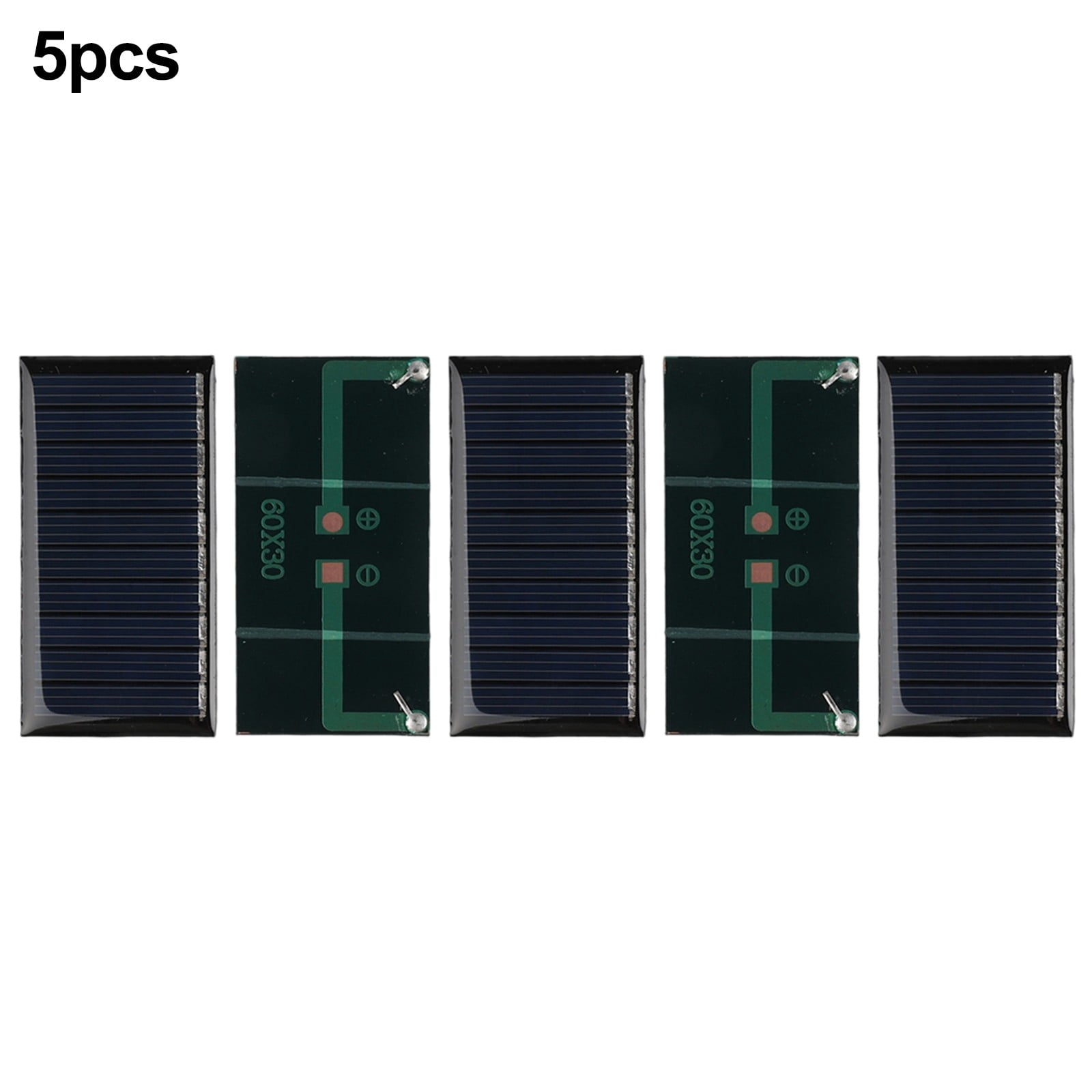 5pcs 30x60mm Solar Panels for DIY Projects Effective 0 25W Energy Solution for 3 7V Charging Lightweight Design