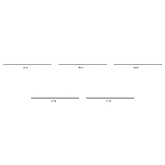 5pcs 320mm x M8 Stainless Steel Thread Bar Stock Rod Silver Tone