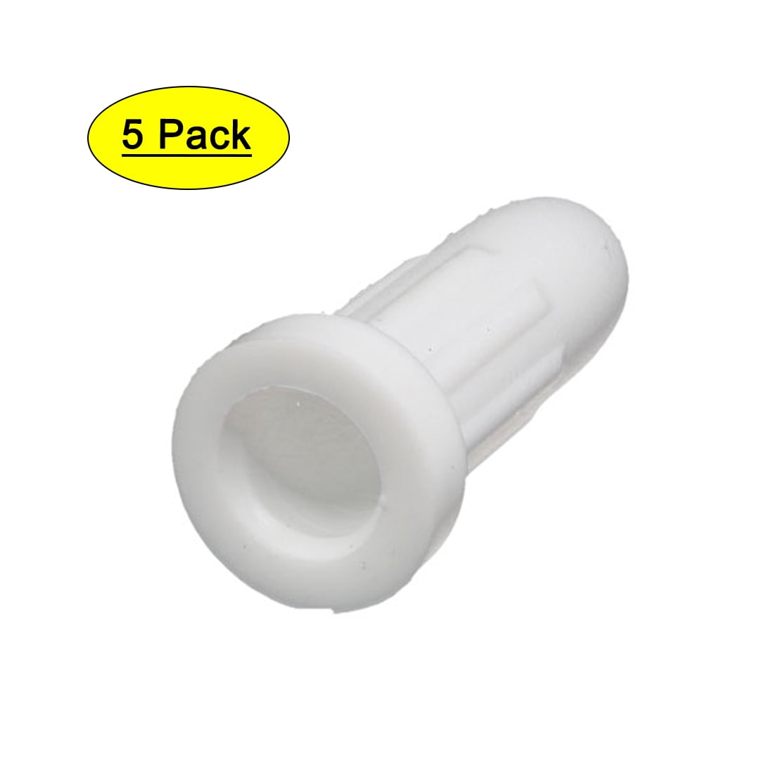 5pcs 33mmx16mm Caster Stem Socket Sleeve Inserts Caps White