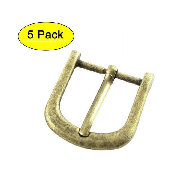 5pcs 34mmx32mm Vintage Style Bronze Tone Single Prong Horseshoe Belt Buckle