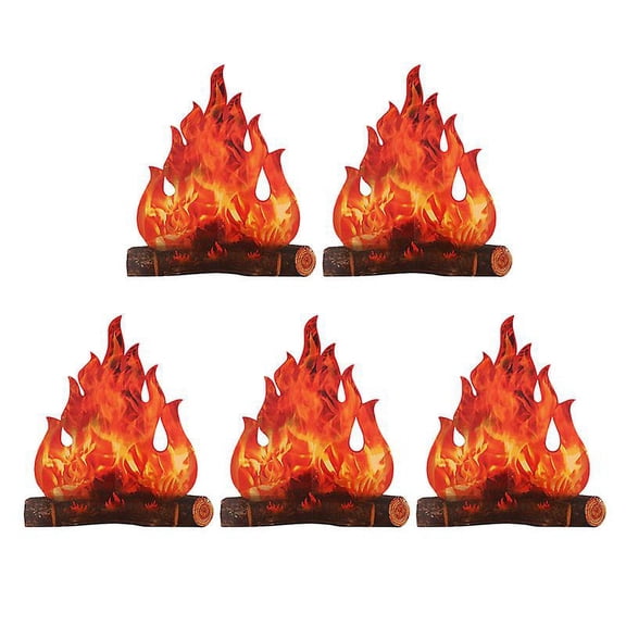 5pcs 3d Flame Decor