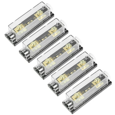 REPAIROCK ANL Fuse Holder Set - 0/4/8 Gauge Inline Fuse Block With 2x 125A Fuses For Car Audio Systems