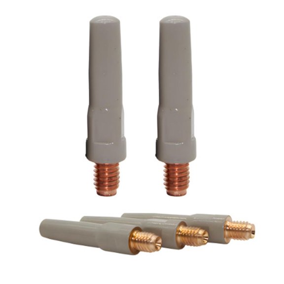 5pcs 40mm Conductives Nozzles With Special Coating For Wear Resistance In Safe Welding Better Heat Dissipation