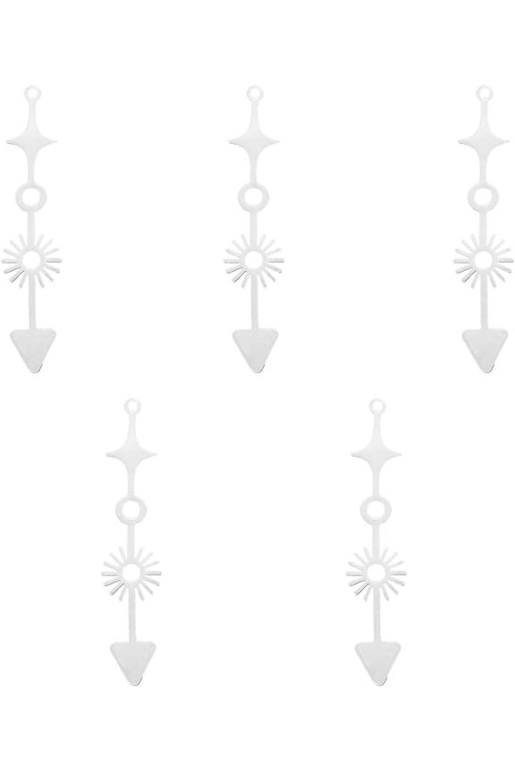 5pcs 42mm Stainless Steel Arrow Pendant Spearpoint Arrowhead Charm Cupid Arrow Pendant Laser Cut Metal Pendnat