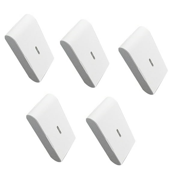 5pcs 433MHz Wireless Vibration Glass Break Detector, Adjustable Sensitivity, Compatible with Alarm Systems,5 * Wireless Vibration Glass Break Detecto,White