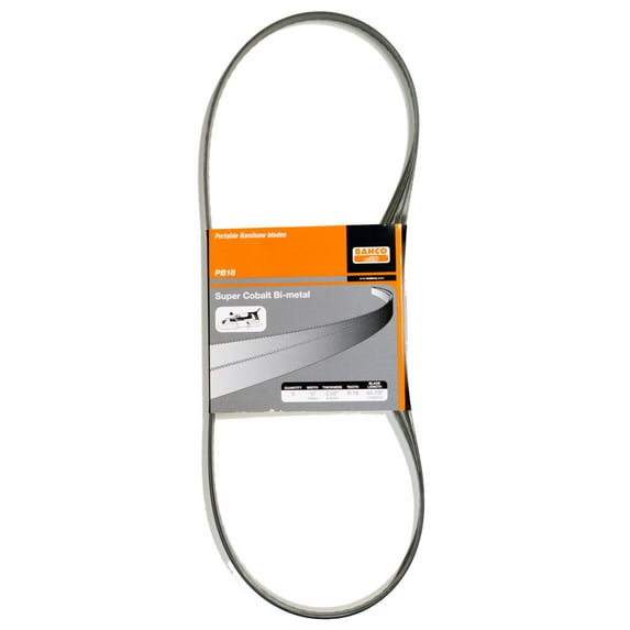 5pcs 44-7/8" Long x 1/2" Wide x .020" Thick x 18 TPI (5) Pack - BAHCO Bi-Metal Portable Bandsaw Blades, 1/2" Wide x .020" Thick For Metal Cutting. Williams Bi-Metal # BAHPB185P