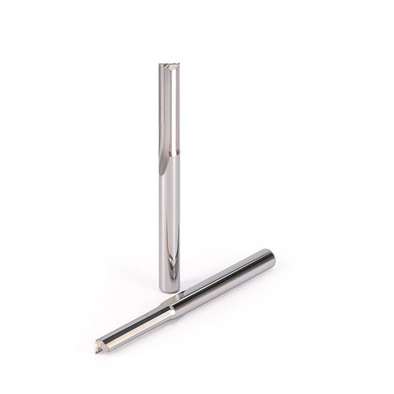 5pcs 4mm x 17mm Two Flutes Straight Carving Tools Double Flutes CNC Router Bits Straight Engraving Cutters