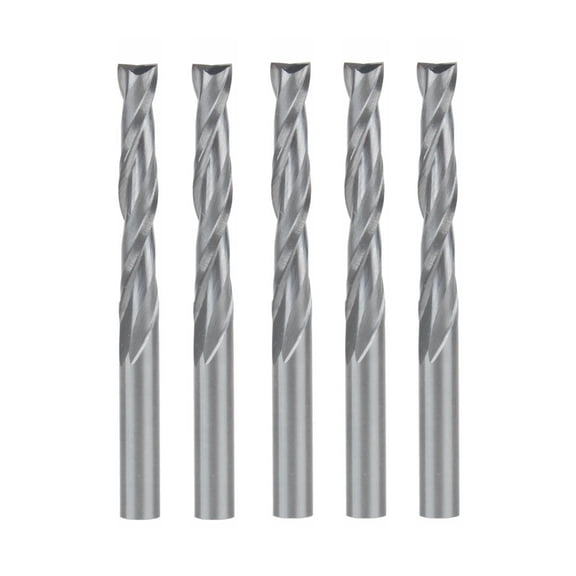 5pcs 4x22mm Two Flutes Solid Carbide Micro End Mill Milling Cutters CNC Wood Engraving Tools Spiral Router Bits