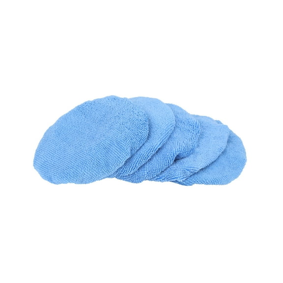 5pcs 5-6 Inch Sky Blue Mircrofiber Car Wax Polishing Bonnet Buffing Pad Cover