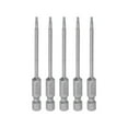 thumbnail image 1 of 5pcs 5/64" Magnetic Hex Screwdriver Bit SAE 1/4" Hex Shank 3" Length S2 Steel Power Drill Bits, 1 of 5