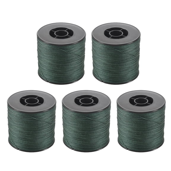 5pcs 500M 100LB 0.5mm Super Strong Braided Fishing Line PE 4 Strands Color:Dark Green,5 x Fishing Line,Dark Green
