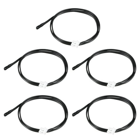 5pcs 5K Temperature Sensor Probe NTC Thermal Sensor Probe 50cm Digital Thermometer Extension Cable