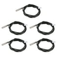 thumbnail image 1 of 5pcs 5K Temperature Sensor Probe Stainless Steel NTC Thermal Sensor Probe 3.3ft Digital Thermometer Extension Cable, 1 of 4