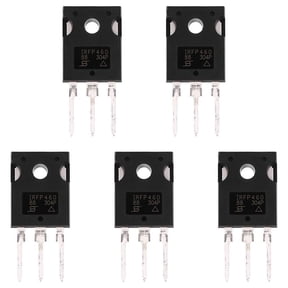 5pcs 5X IRFP460 20A 500V Power MOSFET N-Channel Transistor,5pcs x Transistor,black & silver