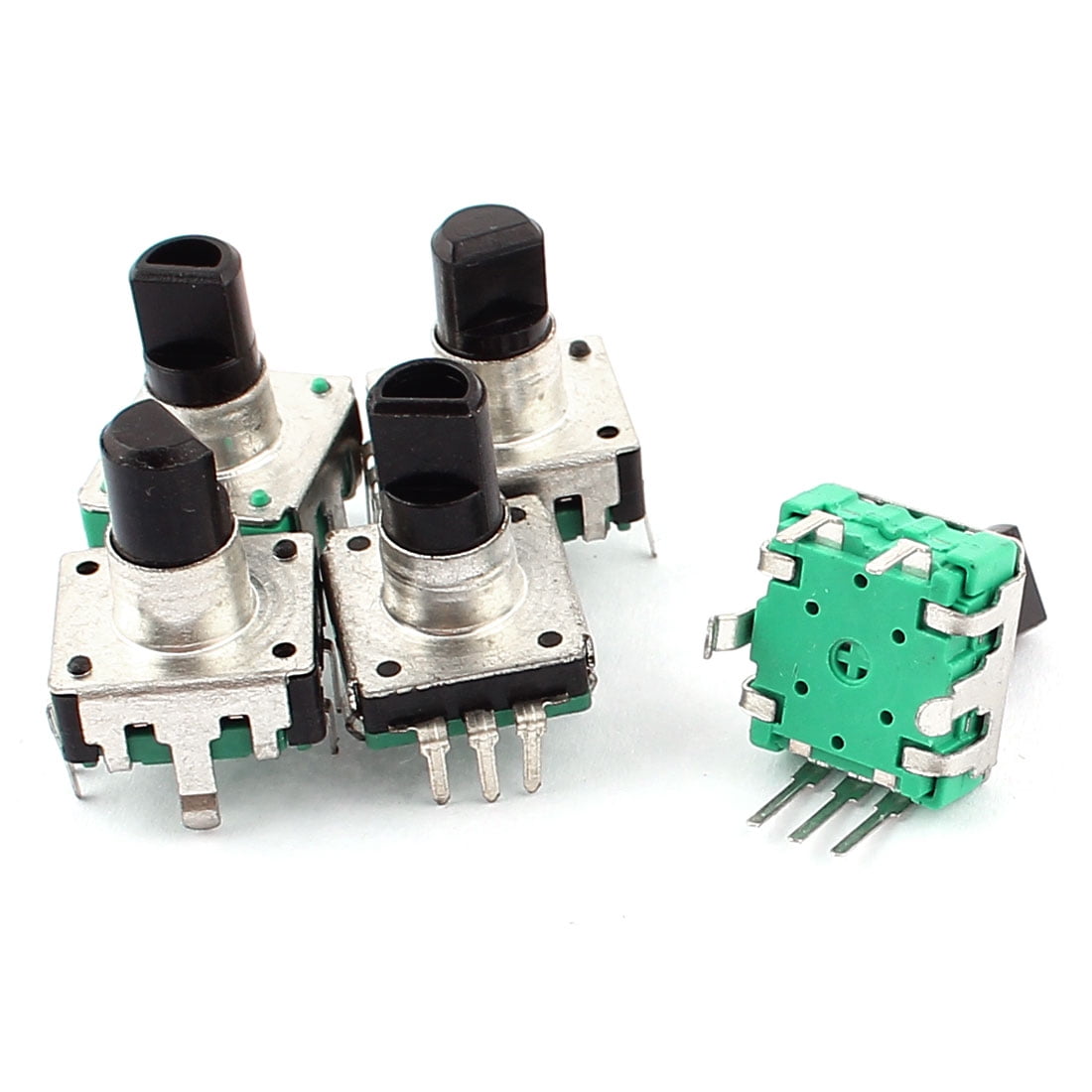 5Pcs 5mm Black Rotary Encoder Push Button Switch Keyswitch Electronic ...