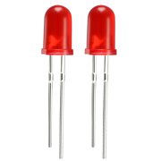 5pcs 5mm Red Round Diode Electronic Component Emitting Light 1.9-2.1V