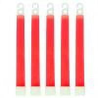 5pcs 6 Inch Glow Light Sticks Waterproof Survival Kit Camping Gear Sport Supplies (Red 5pcs)