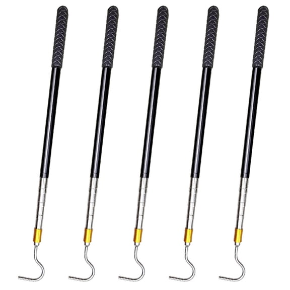 5pcs 61inch Snake Hook Reptile Catcher Stick Pole,Snake Handling Tool Kit for Rattlesnakes Python Copperhead Removal