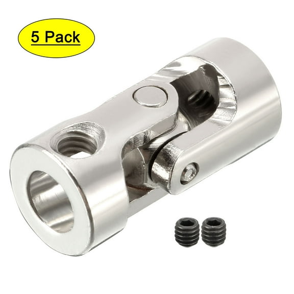 5pcs 6mm to 6mm Rotatable Universal Steering Shaft U Joint Coupler L23XD11