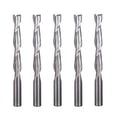 thumbnail image 1 of 5pcs 6x42mm Solid Carbide Double Two Flute Spiral Cutter CNC Router Bits, 1 of 3