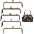 thumbnail image 1 of 5pcs 7.8 Inch Square Coin Purse Clasp Metal Frame Kiss Clasp Lock Purse Handle Frame Red Copper Kiss Clasp Frame for Purse Making Square Bag Clutch Frame DIY Craft DIY Antique Bronze, 1 of 8