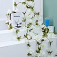 thumbnail image 1 of 5pcs 7.87Ft/Piece Artificial Cherry blossom vine Hanging Flower for Home Garden Outdoor Ceremony Wedding Arch Floral Decor - Style 3, 1 of 5