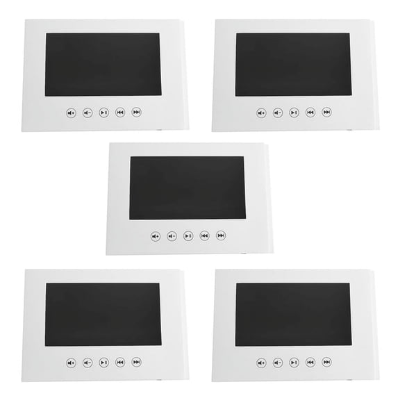 5pcs 7 Inch New Video Brochure Cards for Presentations Digital Advertising Player 7 Inch Screen Video Greeting