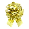 thumbnail image 1 of Uxcell Metallic Large Big Pull Bow Gift Wrapping Bows Ribbon for Wedding Car Presents Christmas Gold Tone 14 inch, 1 of 7
