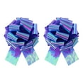thumbnail image 1 of Uxcell Metallic Large Big Pull Bow Gift Wrapping Bows Ribbon for Wedding Car Baskets Presents Colorful Purple 10 inch, 1 of 7