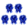 thumbnail image 1 of Uxcell 5Pcs Metallic Large Big Pull Bow Gift Wrapping Bows Ribbon for Wedding Baskets Presents Christmas Dark Blue 8 inch, 1 of 7
