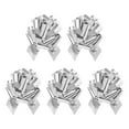 thumbnail image 1 of Uxcell 5Pcs Metallic Large Big Pull Bow Gift Wrapping Bows Ribbon for Wedding Baskets Presents Christmas Silver Tone 8 inch, 1 of 7