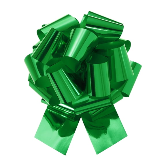 Uxcell Metallic Large Big Pull Bow Gift Wrapping Bows Ribbon for Wedding Car Presents Christmas Dark Green 14 inch