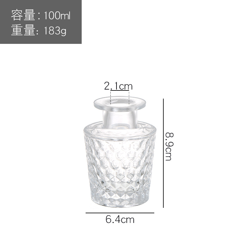 5pcs A Variety Specification Perfume Glass Empty Bottle Reed Diffuser