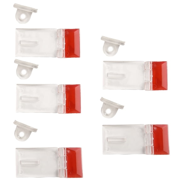 5pcs Acrylic Hinges And-Adhesive Plastic Hinge For Crafts,Transparent Continuous Glass Hinge PMMA Hinge With Self A Dhesive