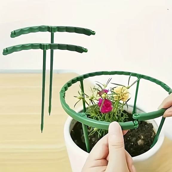 5pcs Adjustable Climbing Plant Support Pole Set for Indoor Plants  Durable Flower Stand with Fixed Height Function for Optimal Growth