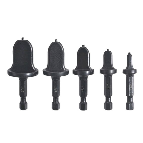 5pcs Air Conditioner Copper Tube Expander 5 Sizes Wear-resistant Swaging Tool Drill Bit Pipe Flaring Set ,Easy to Operate