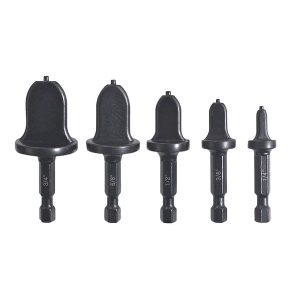 5pcs Air Conditioner Copper Tube Expander 5 Sizes Wear-resistant Swaging Tool Drill Bit Pipe Flaring Set