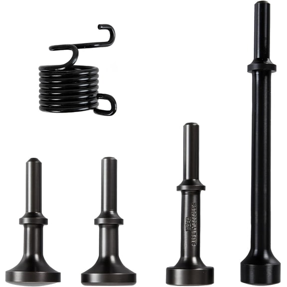 5pcs Air Hammer Bits Set Pneumatic Chisel Bits for Tile Masonry Concrete Rust Removal Drilling Air Hammer Atachments