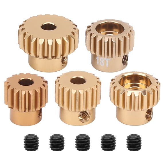 5pcs Aluminum Alloy 48P Pinion Gear Motor Gears Kit Fit for S CS R31 SCX10 AX10 1:10 Drift Racing Car