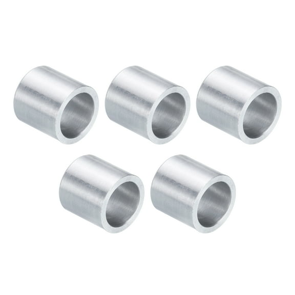 5pcs Aluminum Spacer 3/8" Bore x 1/2" OD x 1/2" Length Screw Standoff Bushing Round Metal Spacer